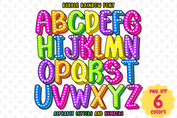Bubble Rainbow: Elevate Your Design with Vibrant Typography