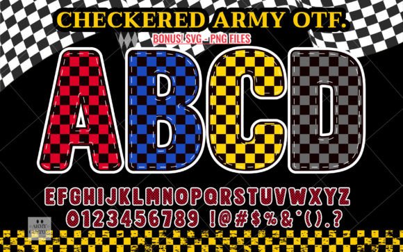 Checkered Army: Bold Typography for Modern Design