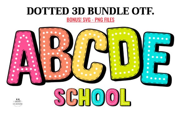 Dotted 3D Rainbow: Elevating Creative Design with Vibrant Typography