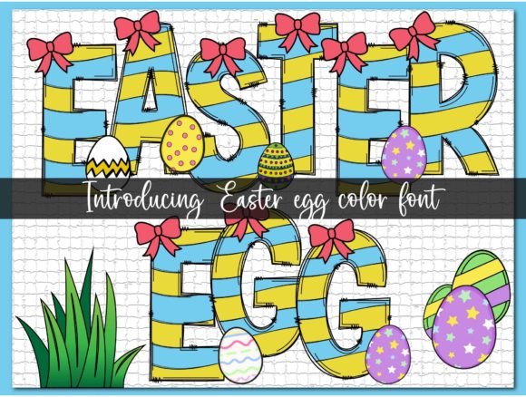 Easter Egg: A Magical Color Font for Playful Branding