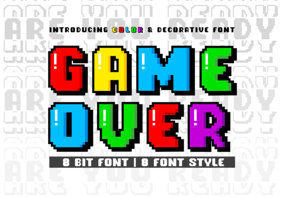 Game Over: A Playful Color Font for Creative Designs