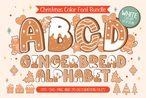 Gingerbread White Cream: A Festive Font for Cozy Designs