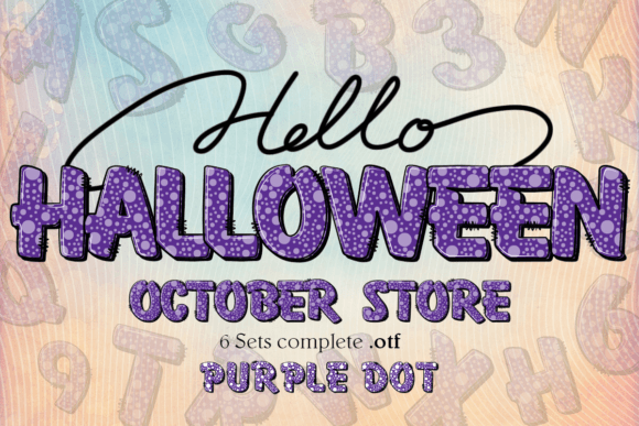 Halloween Purple Dot: A Font for Enchanting Design