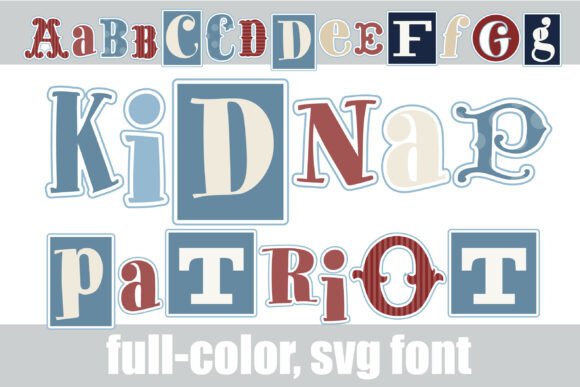 Kidnap Patriot: Injecting Vintage Ransom Note Character into Modern Design