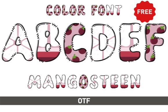 Mangosteen: A Design Font for Playful Creativity
