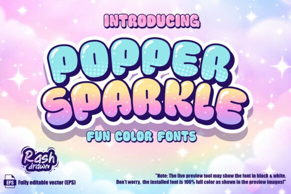 Popper Sparkle: Instantly Elevate Your Visuals with Color Fonts