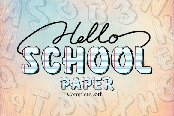 School Paper Font: Capturing Classroom Nostalgia in Modern Design