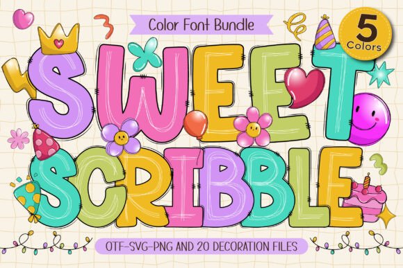 Sweet Scribble: A Playful Font for Joyful Design