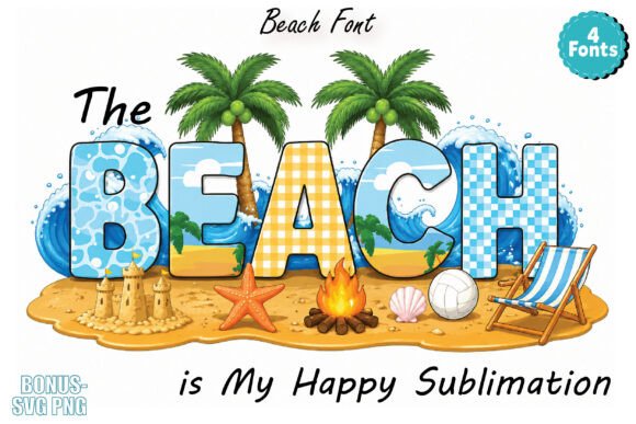The Beach: A Font for Sun-Kissed Design Projects