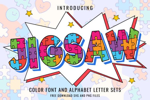 Unlock Playful Design with the Jigsaw 3D Color Font
