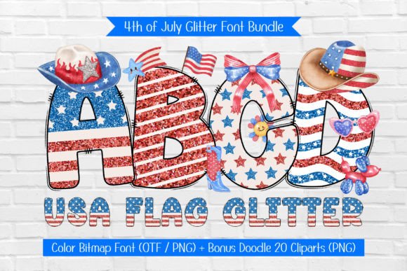 USA Flag Glitter: A Sparkling Design Asset