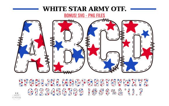 White Star Army: A Patriotic Typeface for Bold Design