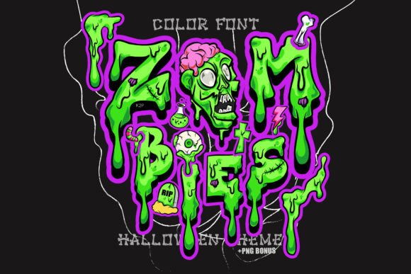 Zombies! Halloween Color Font: A Designer's Guide to Spooky Typography